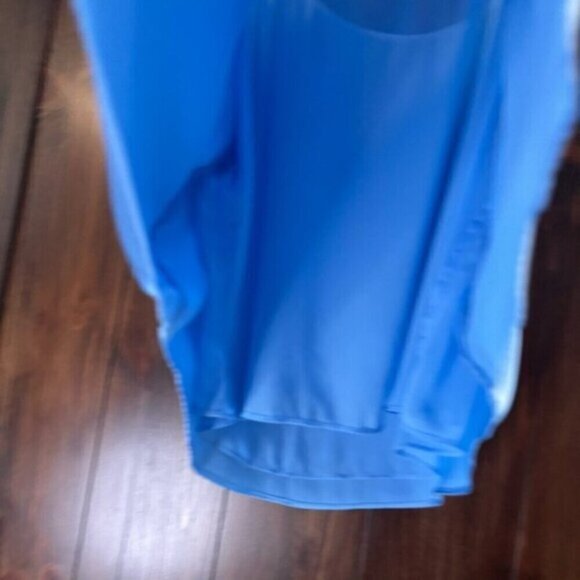 Bar III Women's Blue Satin Spaghetti-Strap Scoop-Neck Lined Camisole NWT - Picture 5 of 7